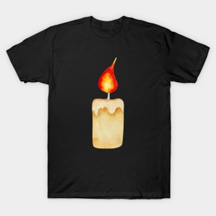 candle watercolor T-Shirt